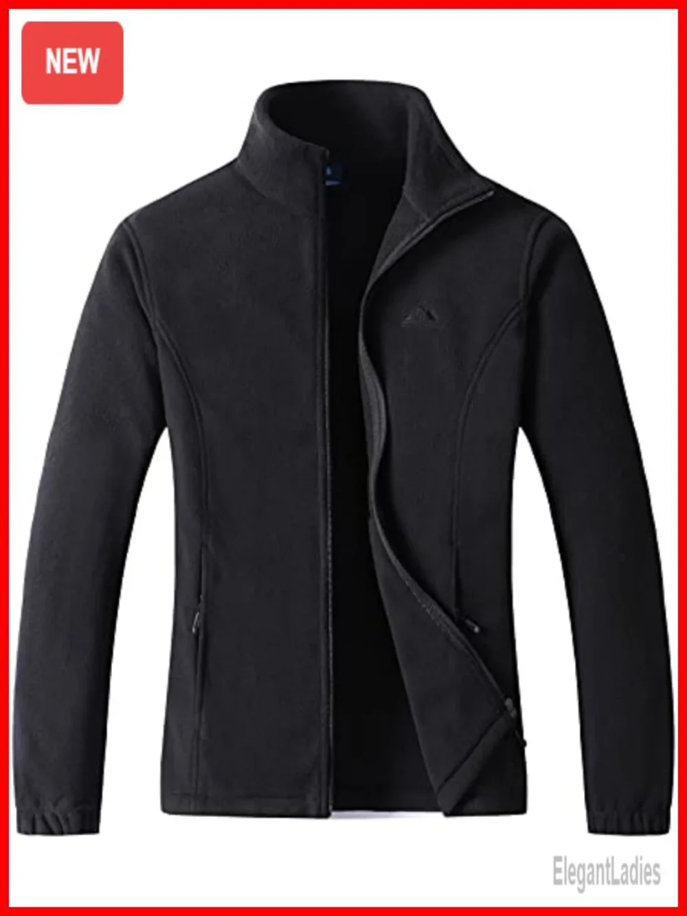 Women's Full Zip Soft Polar Fleece Jacket with Pockets, Lightweight Winter